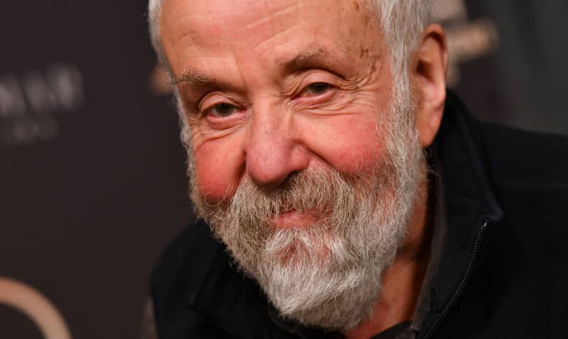 English writer-director Mike Leigh attends the Film Independent Spirit Awards Nominee Brunch at Casa Del Mar hotel in Santa Monica, California, January 4, 2025. (Photo by Chris DELMAS / AFP)