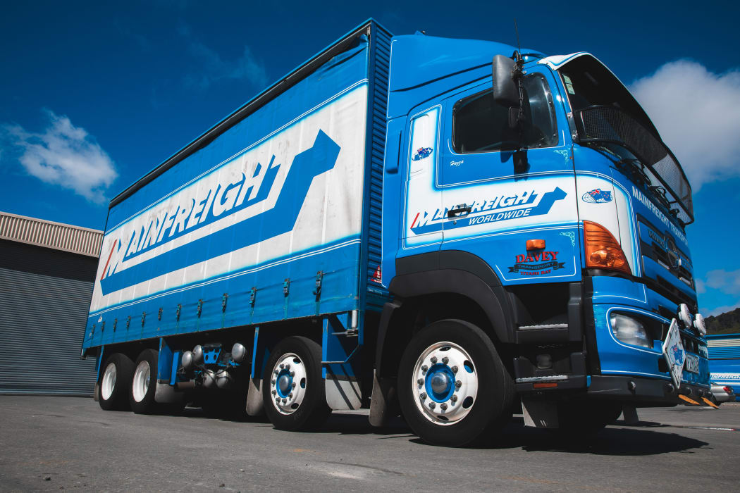 Mainfreight truck at a depot