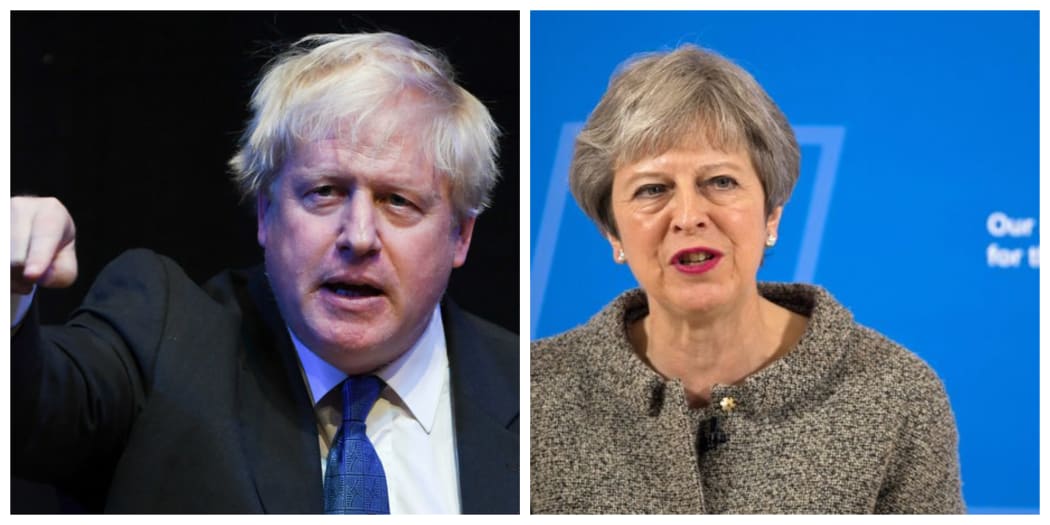 Boris Johnson and Theresa May