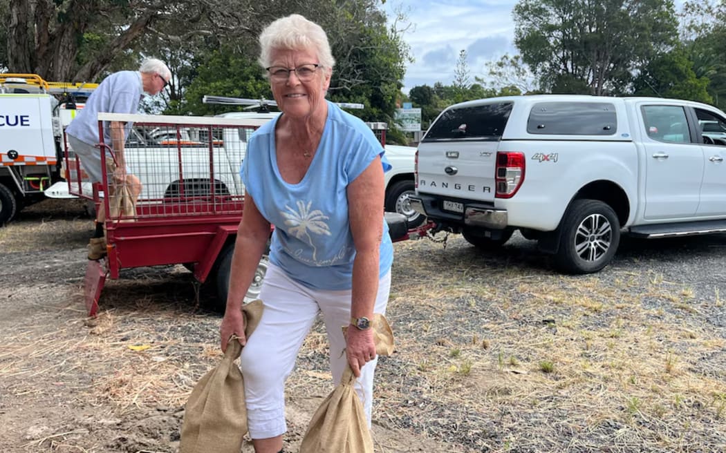 Ballina locals like Ros have been gearing up for the wild weather forecasted.