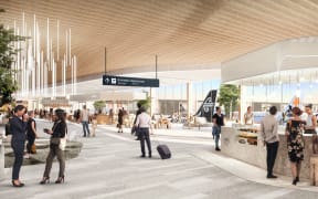 Artist's impression of the planned domestic terminal at Auckland Airport.