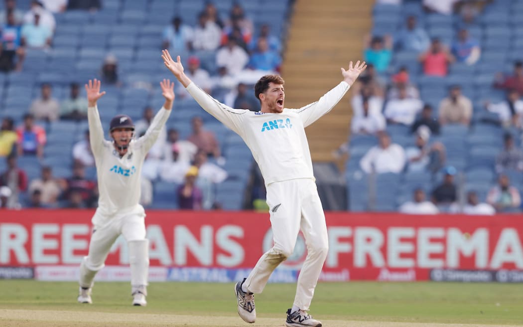 Mitchell Santner of New Zealand appeals.