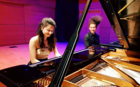 University of Waikato Conservatorium of Music Postgraduate students Noelle Dannenbring & Liam Wooding