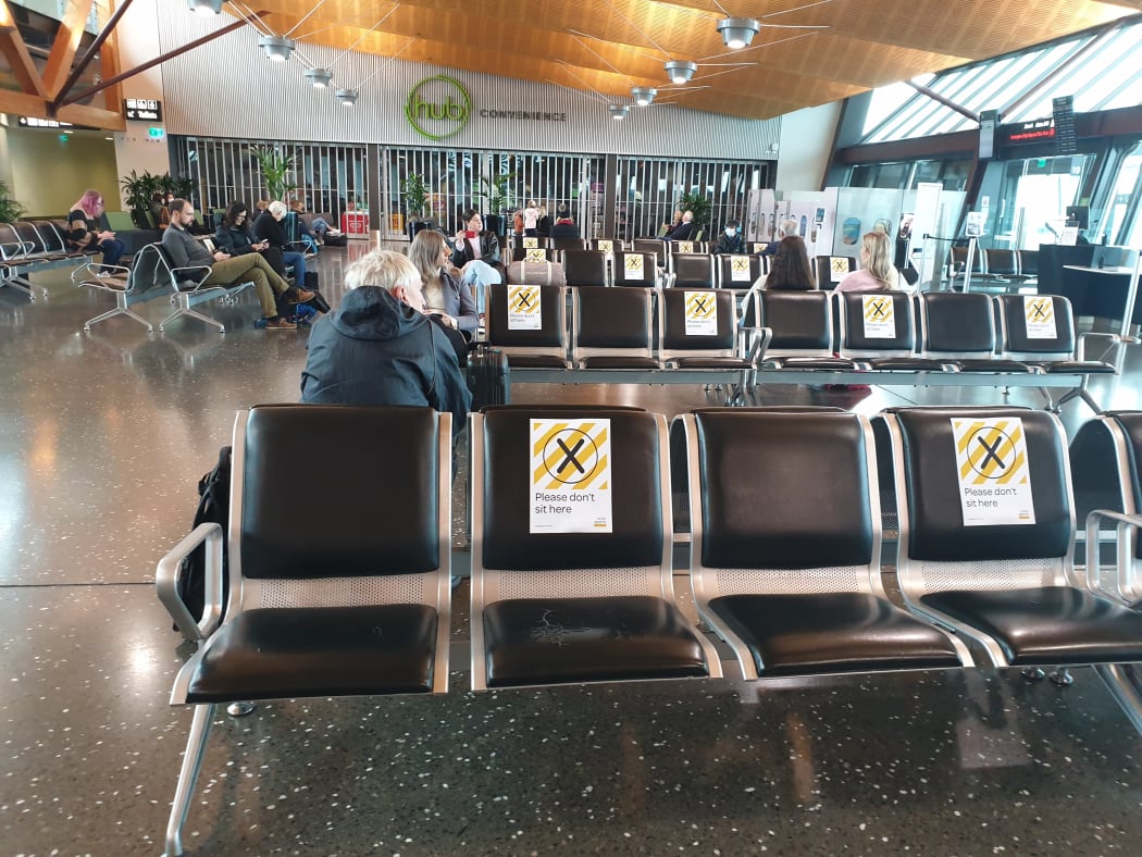Christchurch Airport lounge 14 May 2020
