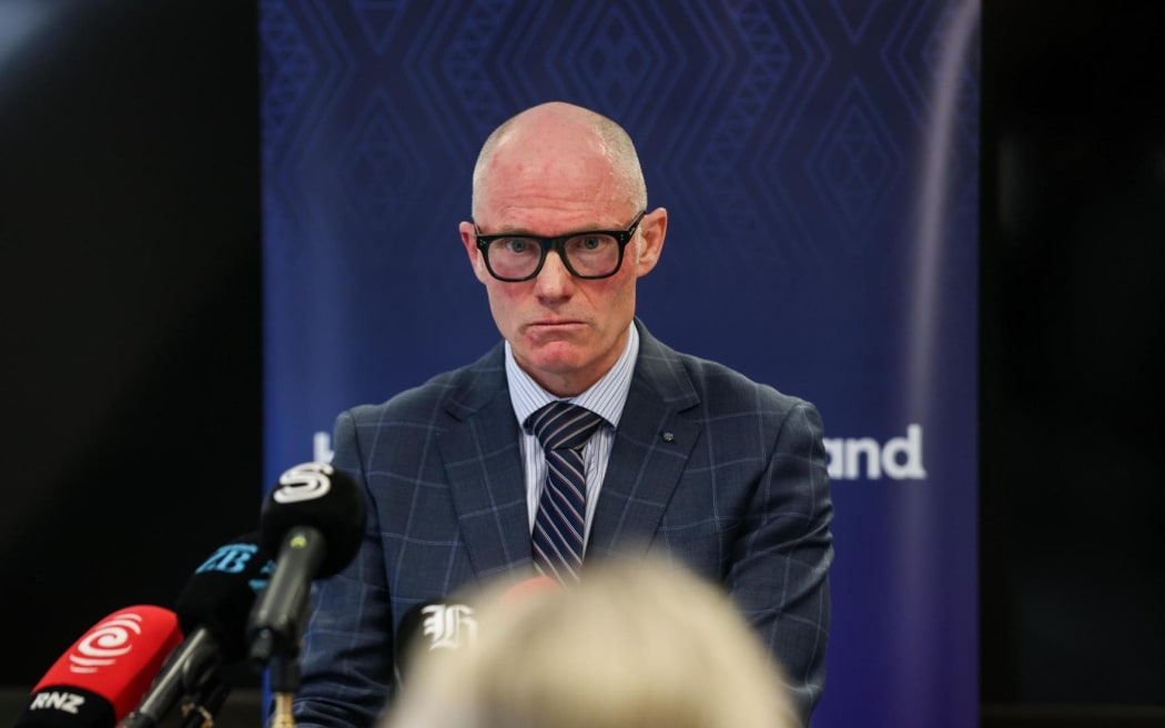 Health New Zealand National Director, Mental Health and Addictions Service Enhancement Phil Grady  speaks at the release of Canterbury's Mental Health Services review after the killing of Laisa Waka Tunidau by Zakariye Mohamed Hussein.