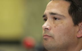 Simon Bridges addresses media