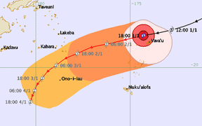 Map tracking Cyclone Ula