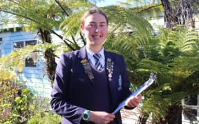 Amelia Otto, 16, got the thoughts of 1,000 people, mostly high-school students in a survey on the possible closure of the National Aquarium in Napier.