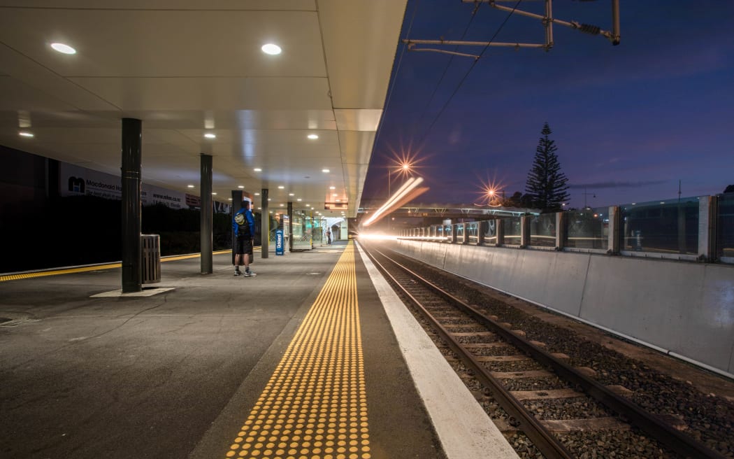 The train station at Ellerslie was mostly deserted as the country woke up to it's first day in lockdown.  Trains were mostly empty. One south-bound train picked up four people, no passangers for the three city bound trains that stopped at the platform.