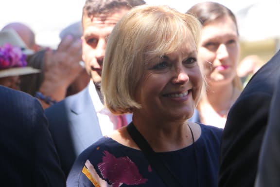 National Party leader Judith Collins at Te Whare Rūnanga on 4 February, 2021.