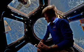 Astronaut Peggy Whiston on the International Space Station.