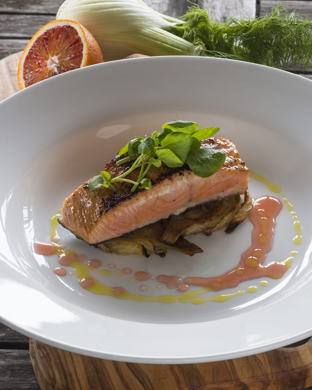 Blood Orange Glazed Salmon Fillet