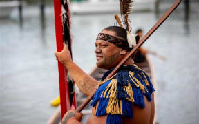 Waka arrive at Waitangi.