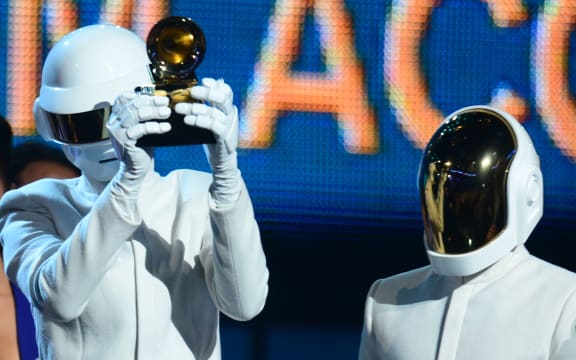 Daft Punk members Thomas Bangalter and Guy-Manuel de Homem-Christo never appear in public without their helmets. They won five Grammys.