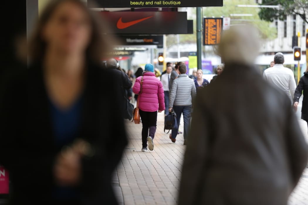 23062016 Photo: RNZ / Rebekah Parsons-King. Busy streets in Wellington.