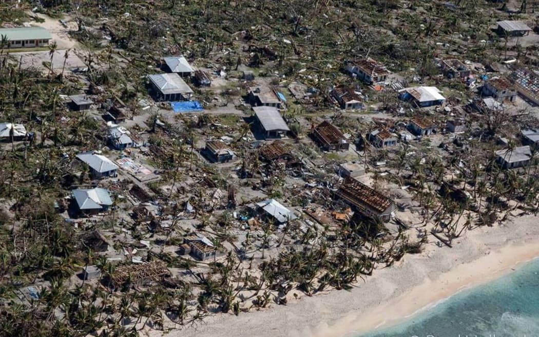 Damage caused by Typhoon Maysak in Ulithi, Yap, Federated States of Micronesia