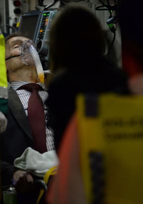 Emergency services were quickly at the scene to treat the injured.