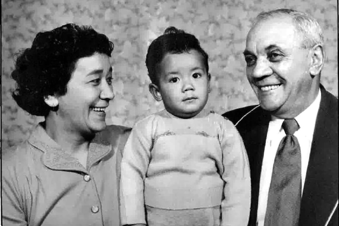 Te Ururoa Flavell with his parents