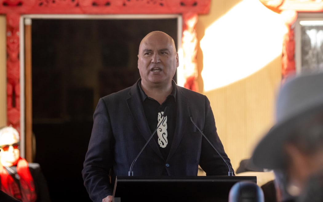 Helmut Modlik attends Hui Taumata 2024