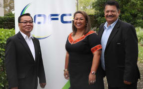 OFC President David Chung, FFAS Vice-President Sandra Fruean and CIFA President Lee Harmon.