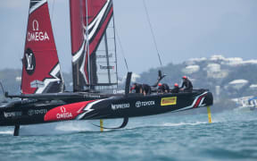 Emirates Team New Zealand skippered by Peter Burling at the 35th America's Cup on Monday 29 May.