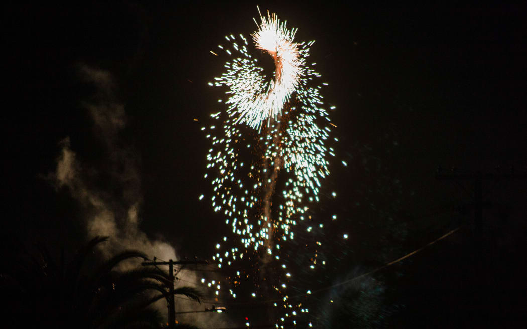General fireworks visuals in Auckland