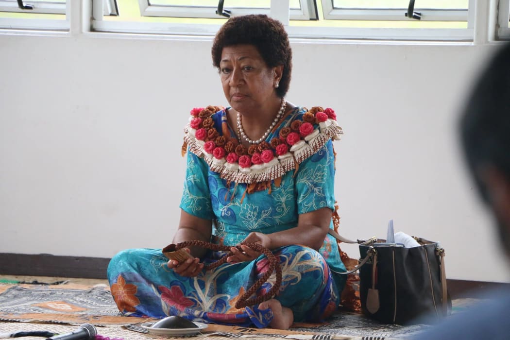 Fijian paramount chief Ro Teimumu Kepa at a traditional ceremony