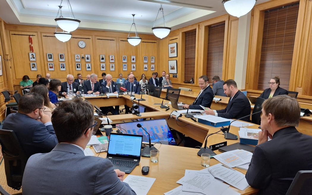 KiwiRail executives faced questions from MPs in a select committee about widespread train cancellations in Auckland, 15 February 2024.