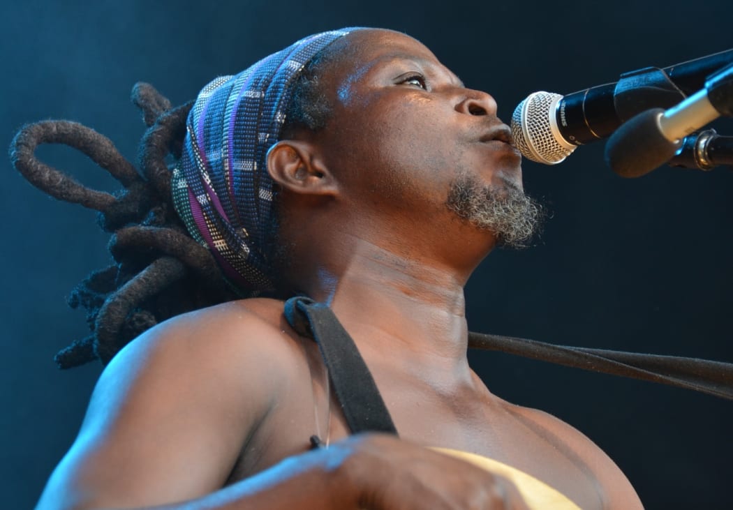 King Ayisoba performing at WOMAD 2020