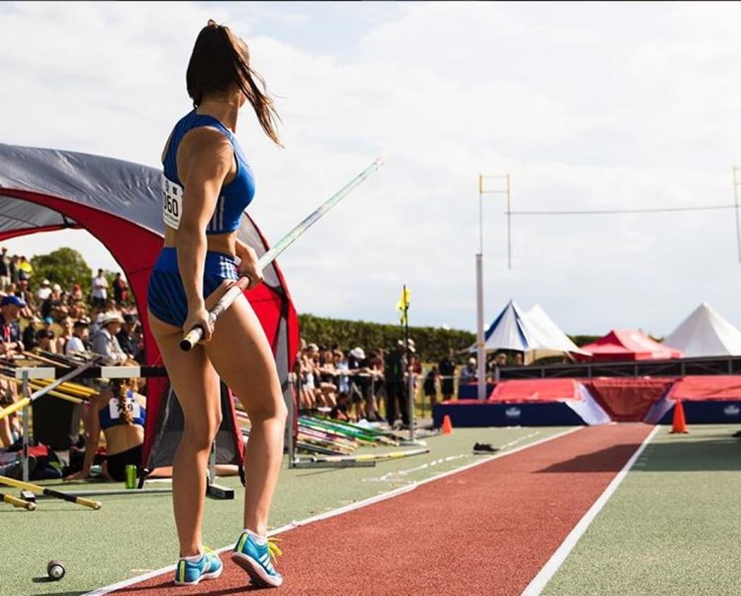 Polevaulter Olivia McTaggart.