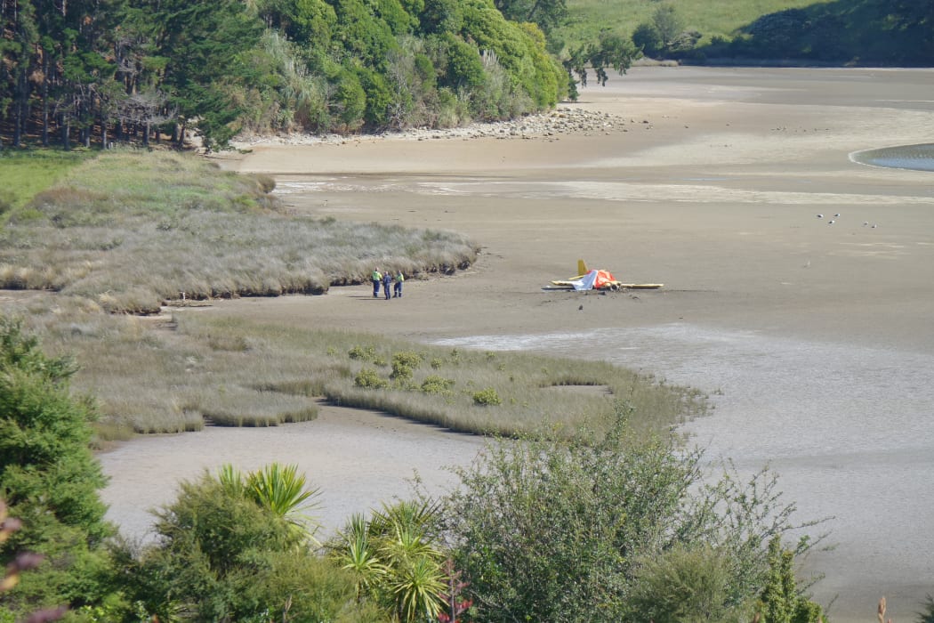 Scene of the crash at Raglan.