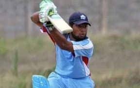 Joe Rika in action for Fiji.