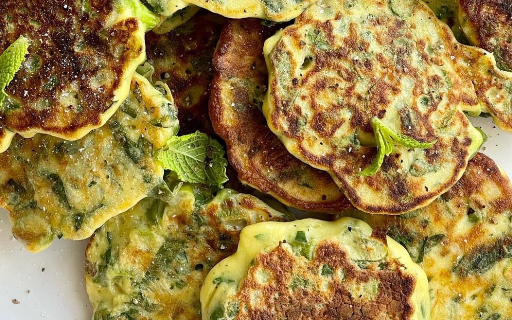 Herbed Asparagus & Ricotta Fritters