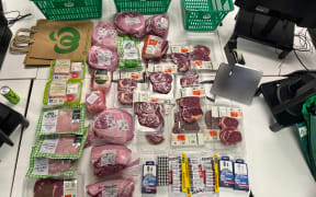 Police recovered about $800 worth of groceries which were returned to the Manukau supermarket.