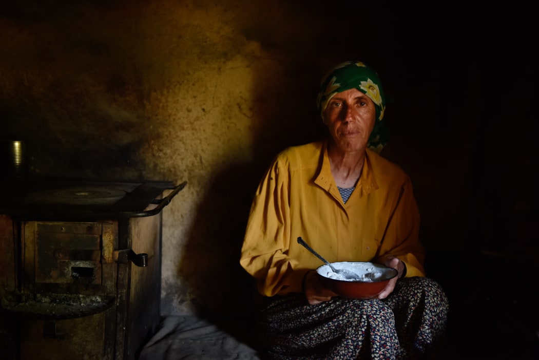 Haditze Muratova in her home.