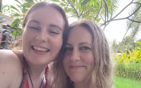 Kahlia and Kirsten O’Connor in Bali.