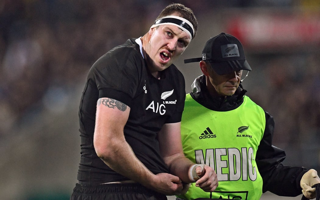 All Blacks lock Brodie Retallick injured his shoulder against South Africa in Wellington.