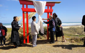 Unveiling the Red Pavilion, Ching Ming in the Hokianga, 2013.
