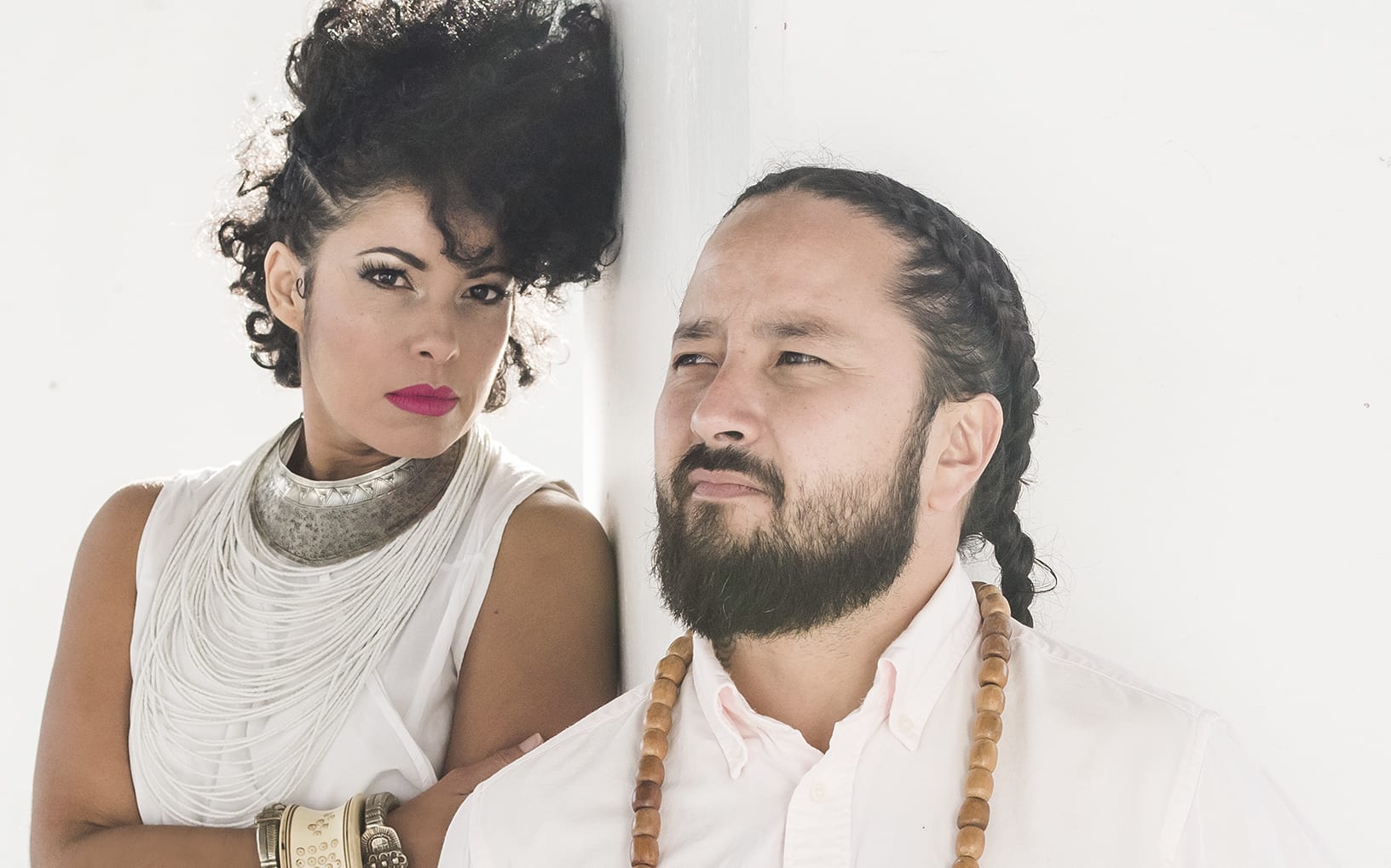 Latinaotearoa's vocalist Jennifer Zea and producer/DJ Bobby Brazuka.