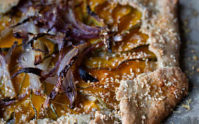 Del Holland's veg tart.