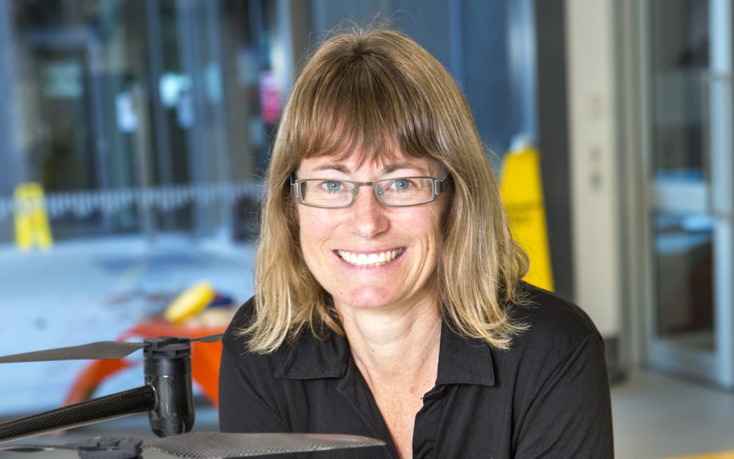 Heather Purdie  photographed in a new lab at the University of Canterbury