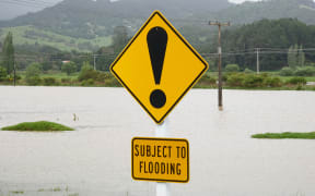 Flooded paddocks near Omaunu Rd in Kaeo, Far North on 30 October, 2023.