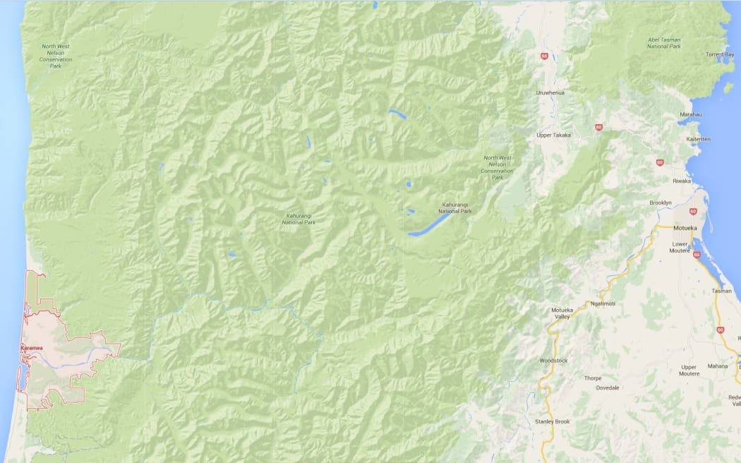 The proposed Wangapeka Road would run from Little Wanganui, near Karamea, to the Motueka Valley