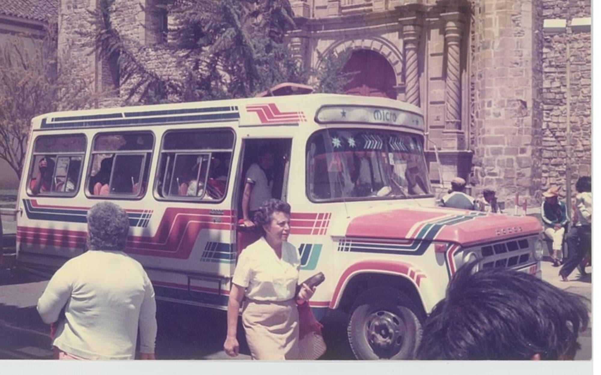 A micro bus in Cochabamba