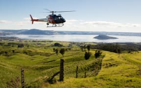 The Bay Trust Rescue Helicopter retrieved an 11-year-old boy who had fallen down a 9-metre cliff.