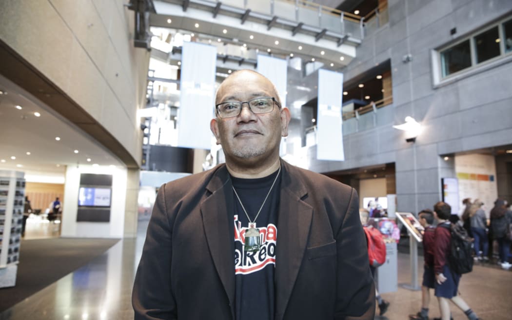 04072016 Photo: Rebekah Parsons-King. Maori language week kicks off with a parade from Wellington Train Station to Te Papa. 4000+ people paraded through wellington to promote Te Reo. Ngahiwi Apanui, Chief Executive, Maori Language Commission.