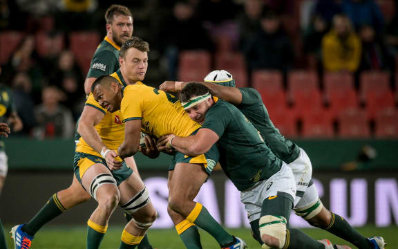 Kurtley Beale of Australia in action against South Africa.