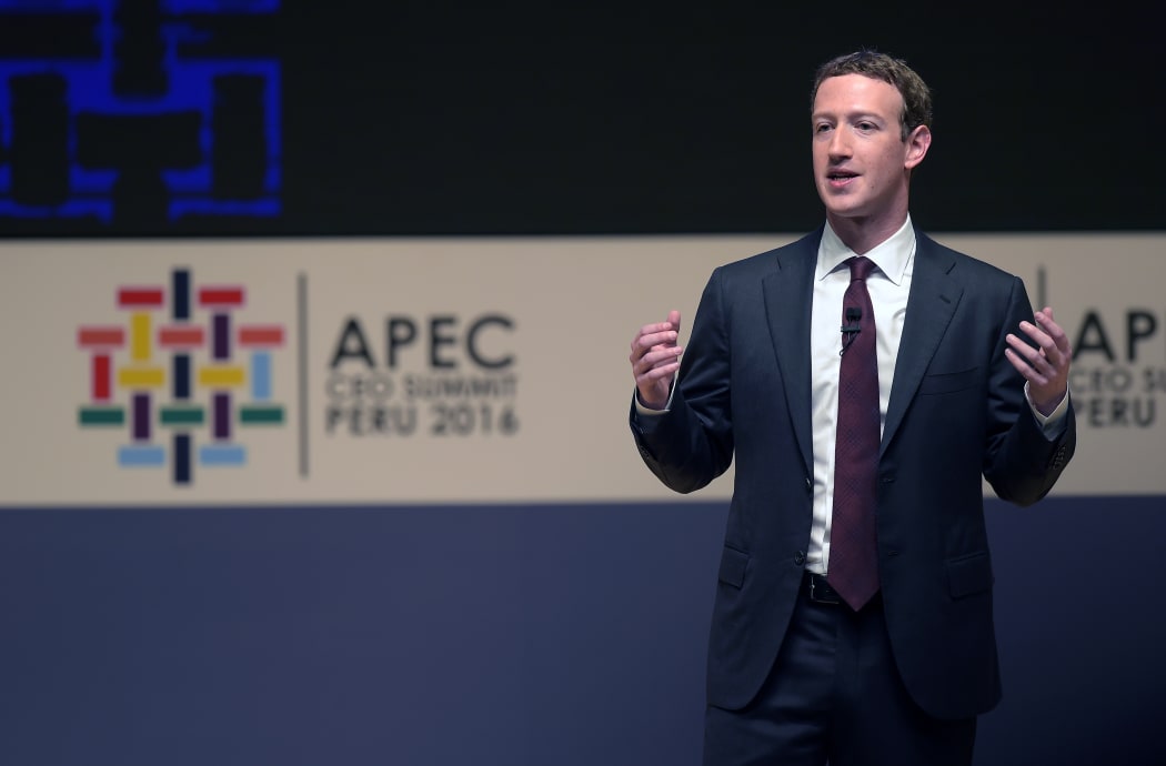 Facebook founder Mark Zuckerberg told the APEC summit his company was responding to criticism over fake news appearing on the site.