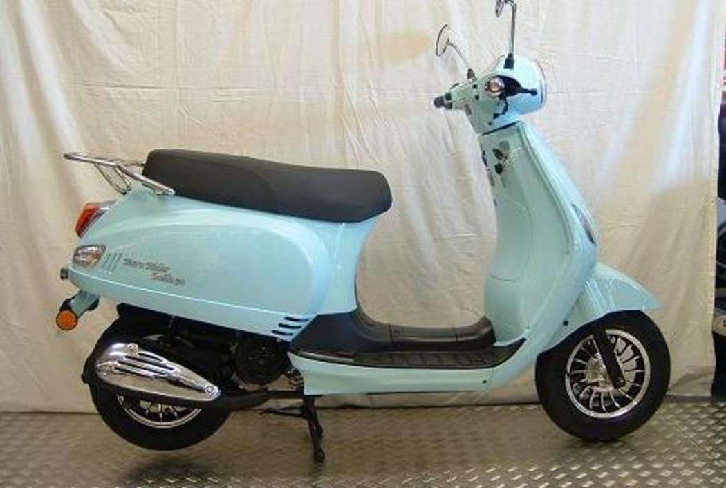 Fifteen Presto 50cc moped scooters - red, cream or aqua, worth $2000 each - have also been reported missing.