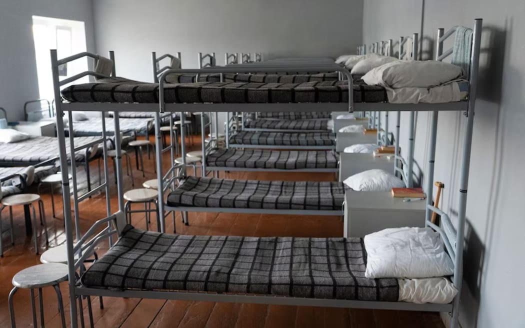 Conditions inside the prison are basic